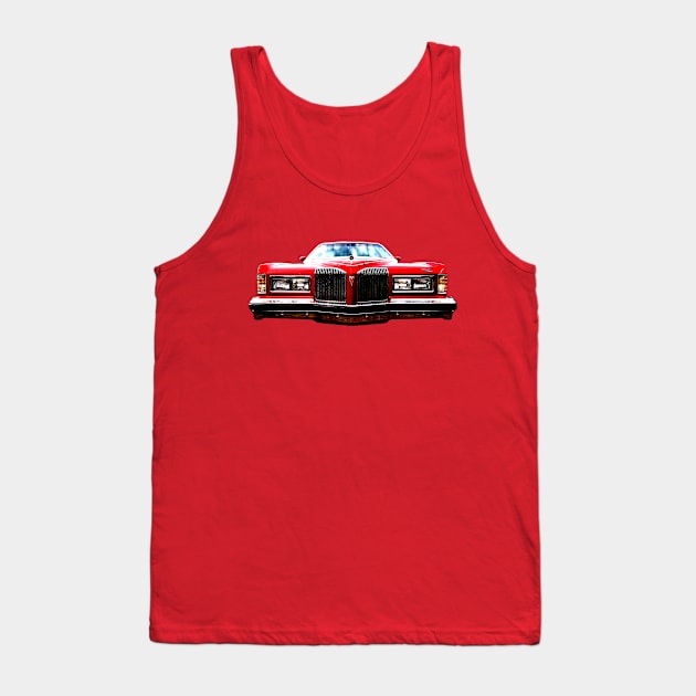 Pontiac Grand Prix 1970s American classic car red Tank Top by soitwouldseem